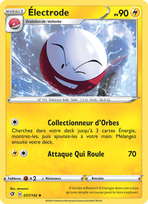 Électrode 57 — Clash des Rebelles (French Pokémon TCG card)