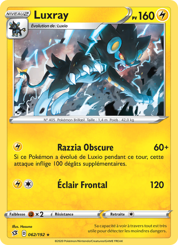 Luxray 62 — Clash des Rebelles (French Pokémon TCG card)