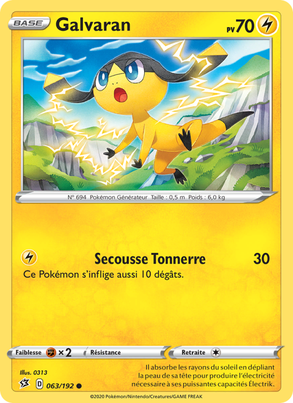 Galvaran 63 — Clash des Rebelles (French Pokémon TCG card)