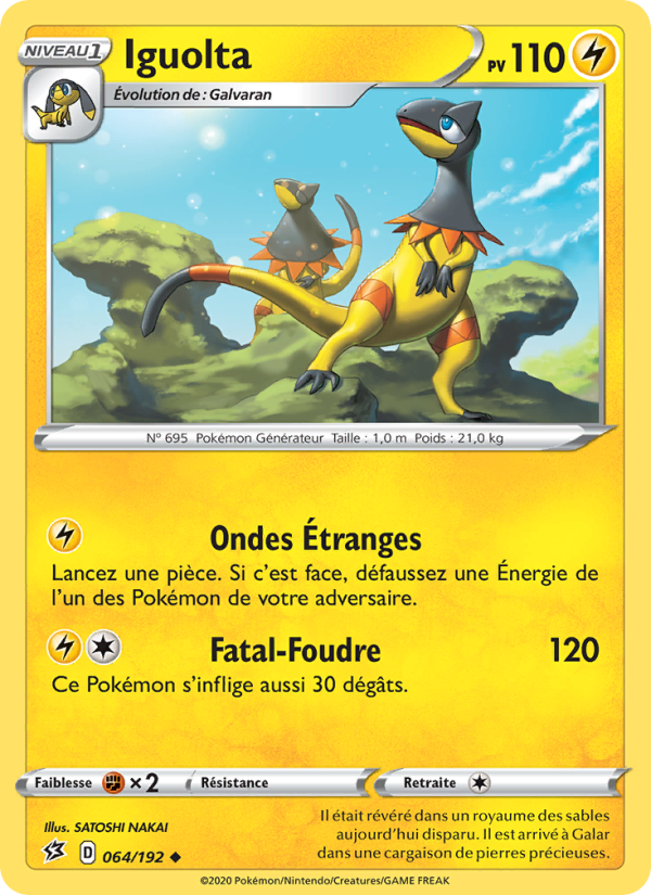 Iguolta 64 — Clash des Rebelles (French Pokémon TCG card)