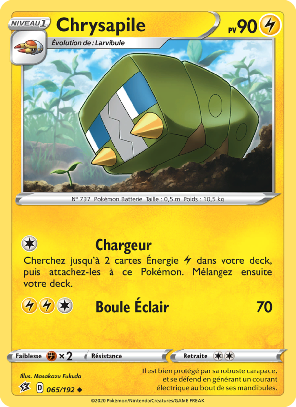 Chrysapile 65 — Clash des Rebelles (French Pokémon TCG card)