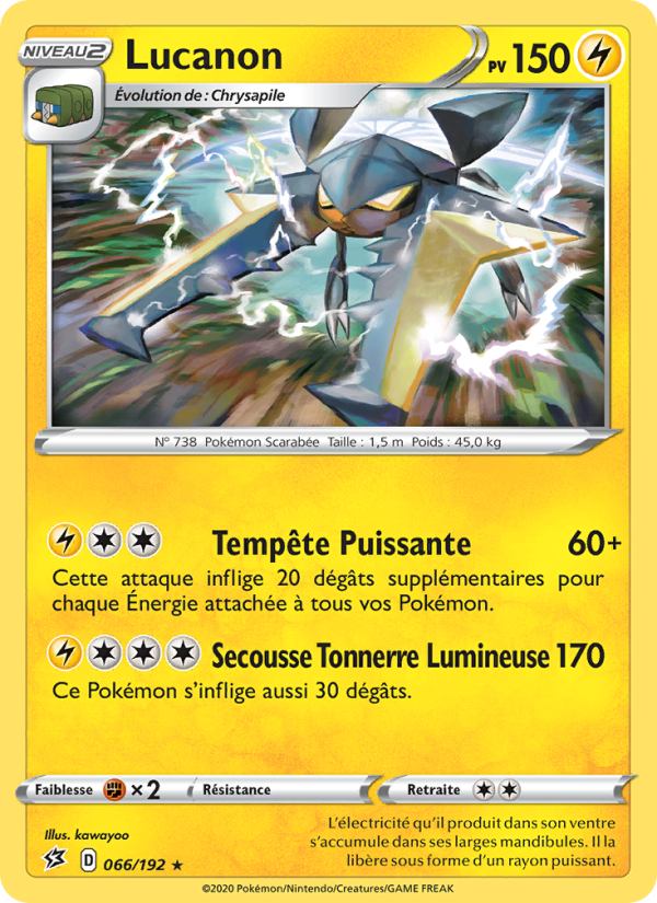 Lucanon 66 — Clash des Rebelles (French Pokémon TCG card)