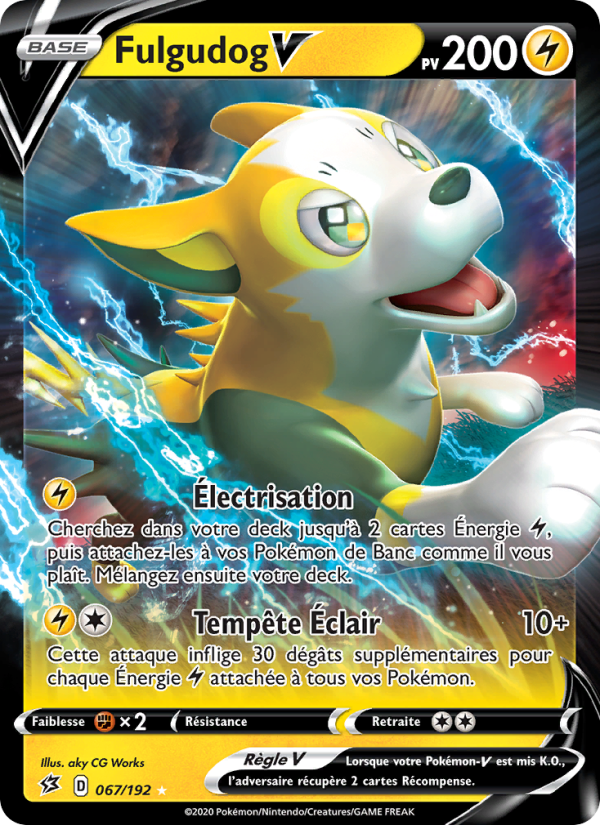 Fulgudog V 67 — Clash des Rebelles (French Pokémon TCG card)