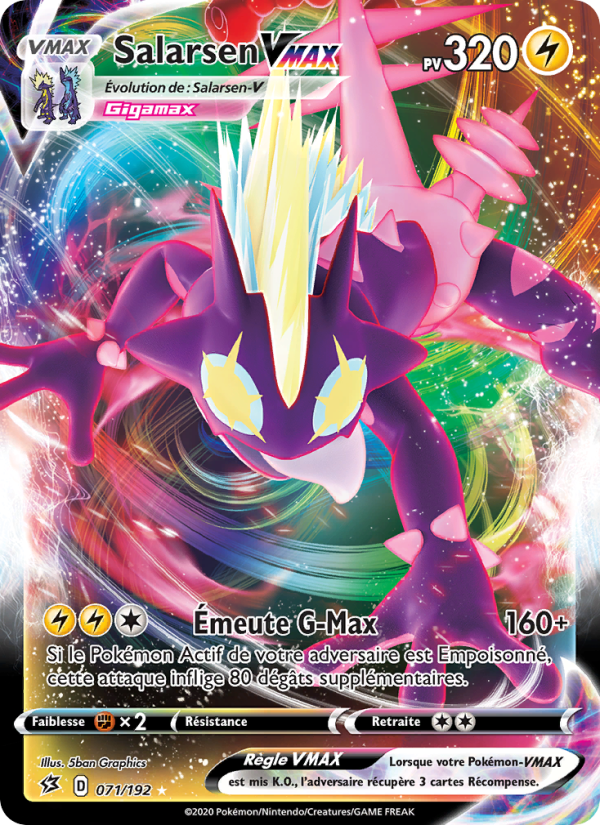 Salarsen VMAX 71 — Clash des Rebelles (French Pokémon TCG card)