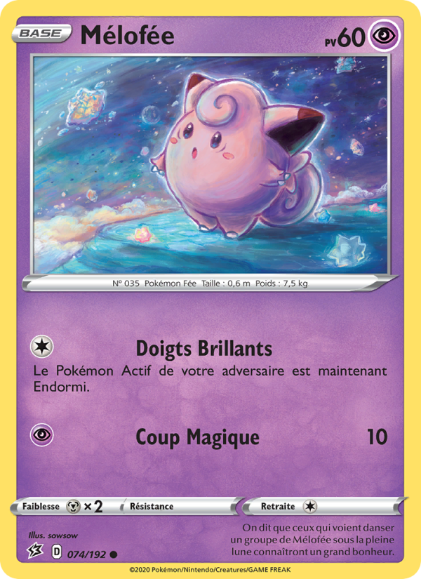 Mélofée 74 — Clash des Rebelles (French Pokémon TCG card)