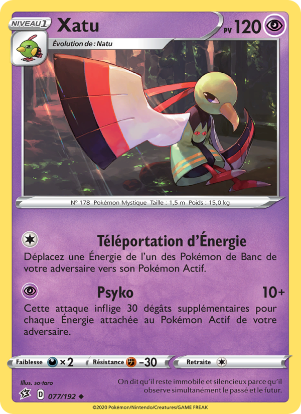 Xatu 77 — Clash des Rebelles (French Pokémon TCG card)