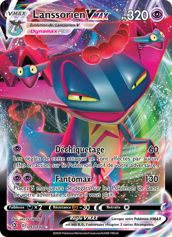 Lanssorien VMAX 93 — Clash des Rebelles (French Pokémon TCG card)