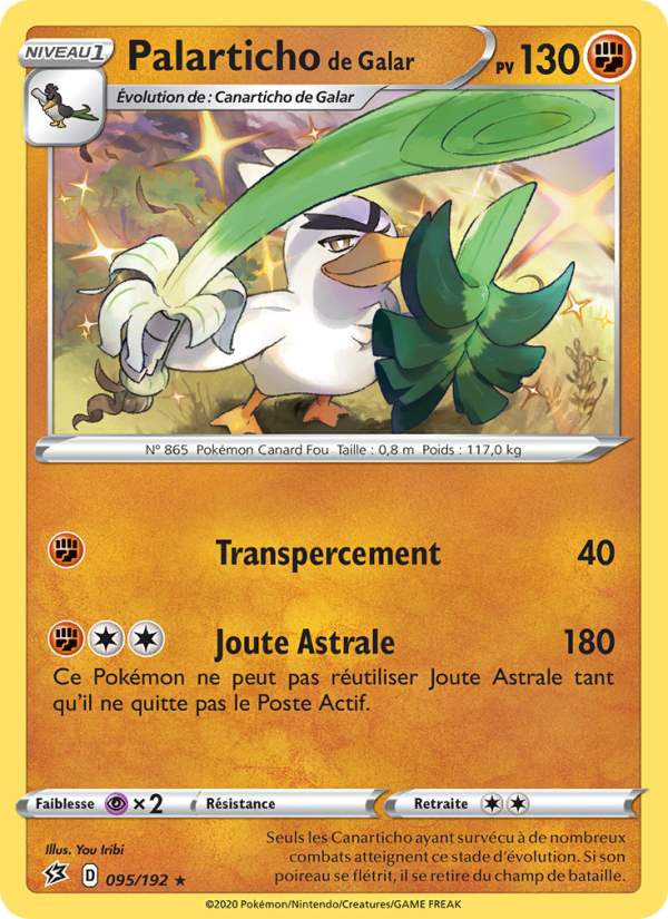 Palarticho de Galar 95 — Clash des Rebelles (French Pokémon TCG card)