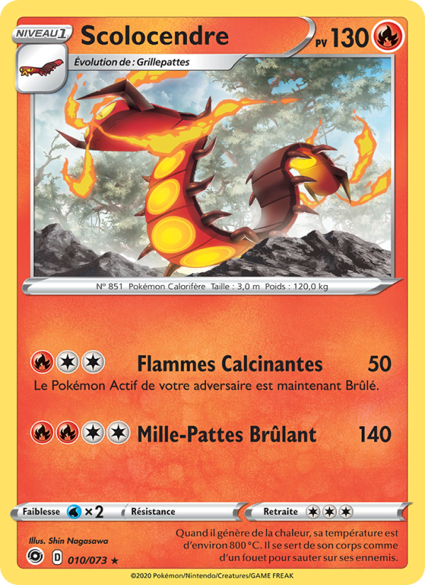 Scolocendre 10 — La Voie du Maître (French Pokémon TCG card)