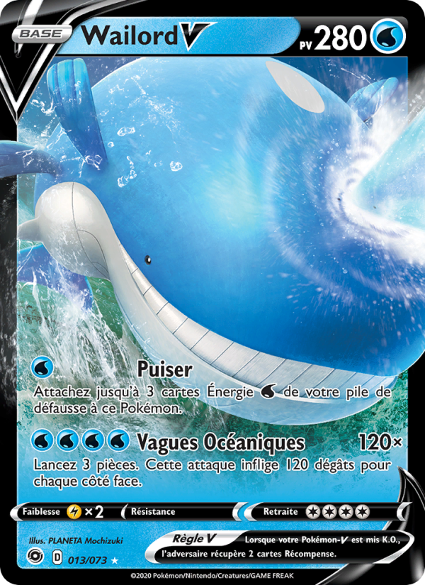 Wailord V 13 — La Voie du Maître (French Pokémon TCG card)