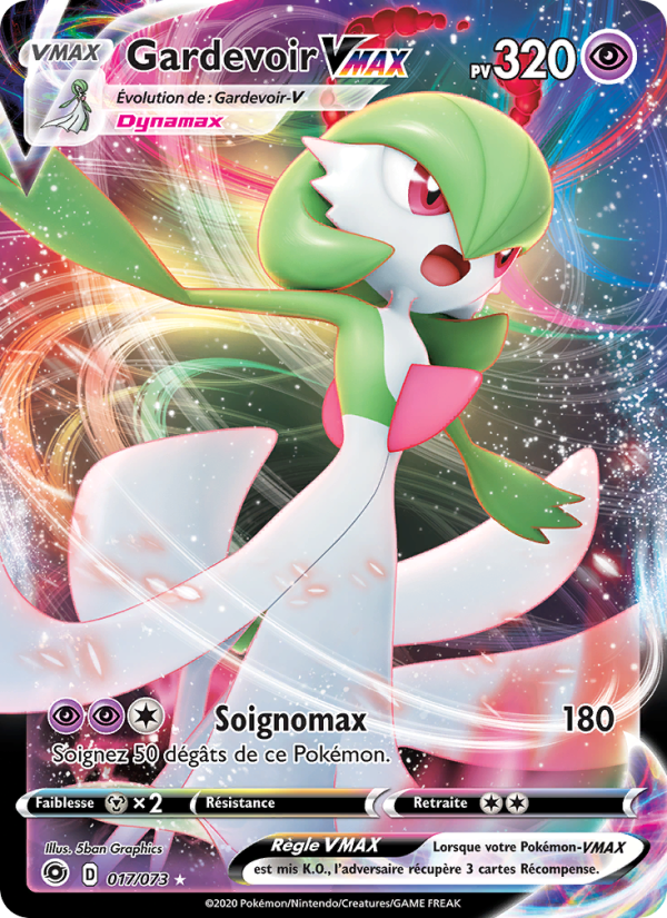 Gardevoir VMAX 17 — La Voie du Maître (French Pokémon TCG card)