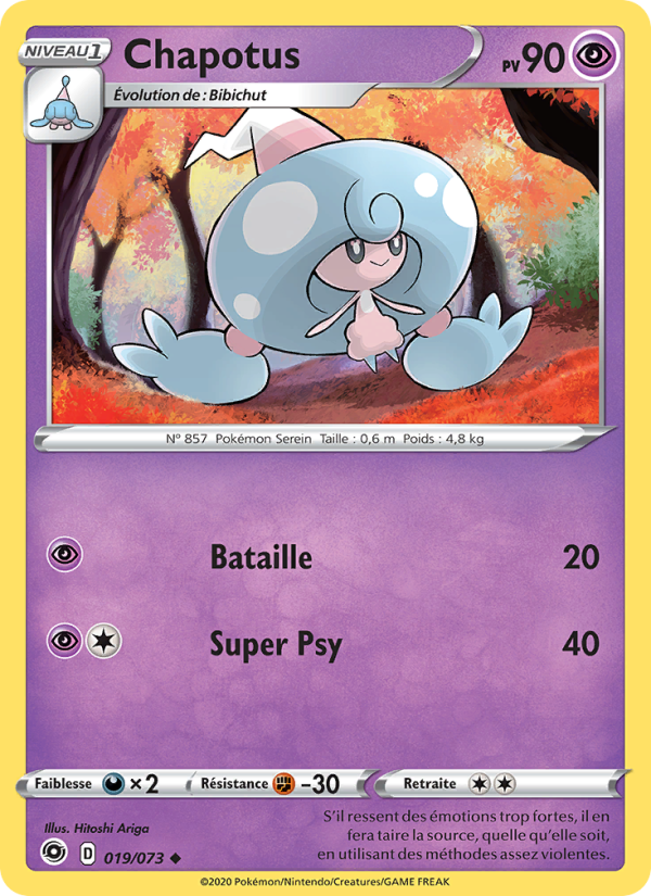 Chapotus 19 — La Voie du Maître (French Pokémon TCG card)