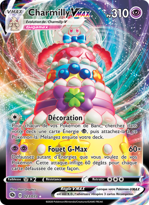 Charmilly VMAX 23 — La Voie du Maître (French Pokémon TCG card)