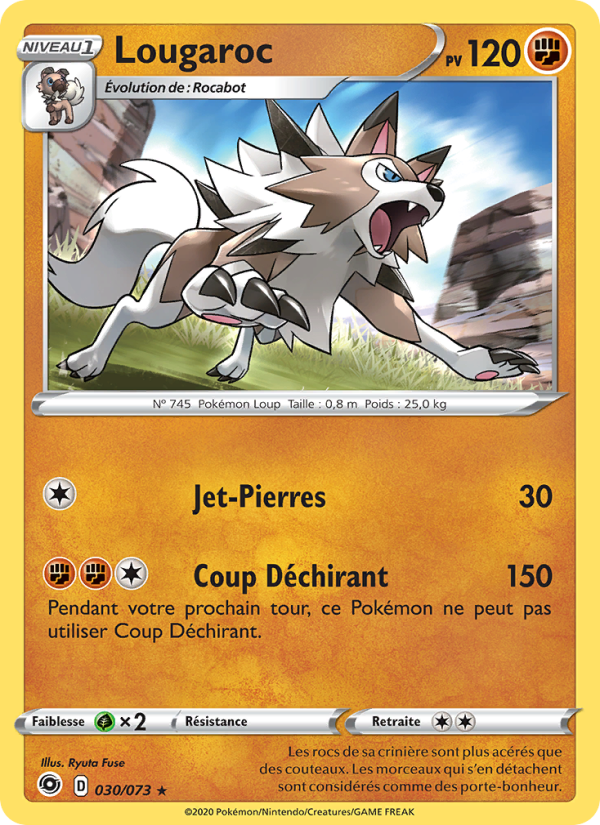 Lougaroc 30 — La Voie du Maître (French Pokémon TCG card)