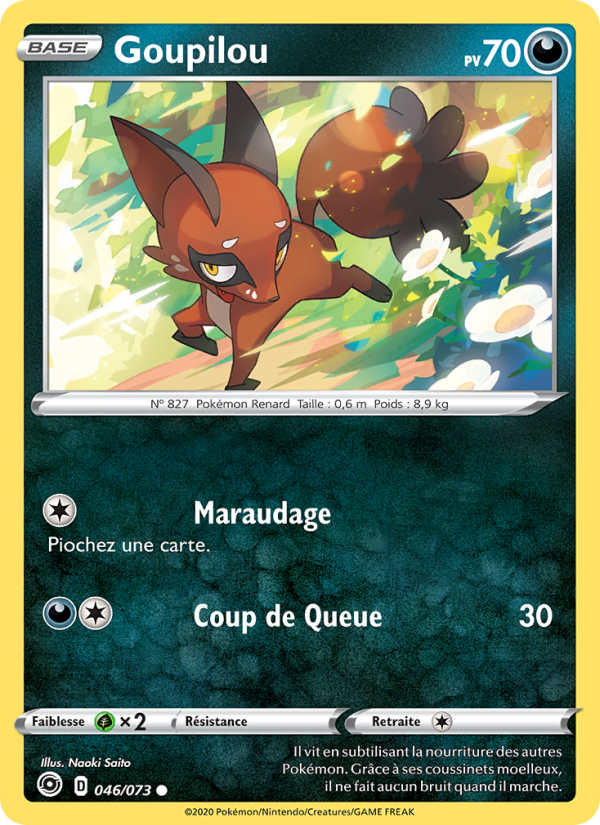Goupilou 46 — La Voie du Maître (French Pokémon TCG card)