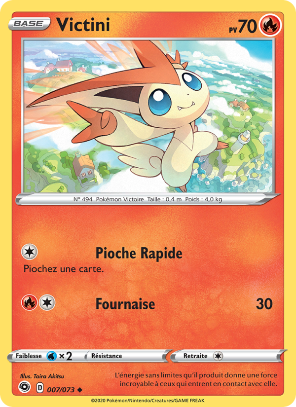 Victini 7 — La Voie du Maître (French Pokémon TCG card)