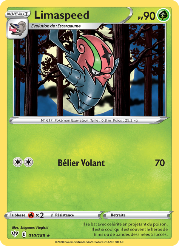 Limaspeed 10 — Ténèbres Embrasées (French Pokémon TCG card)