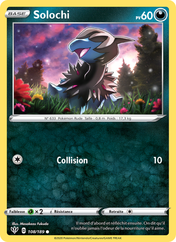 Solochi 108 — Ténèbres Embrasées (French Pokémon TCG card)