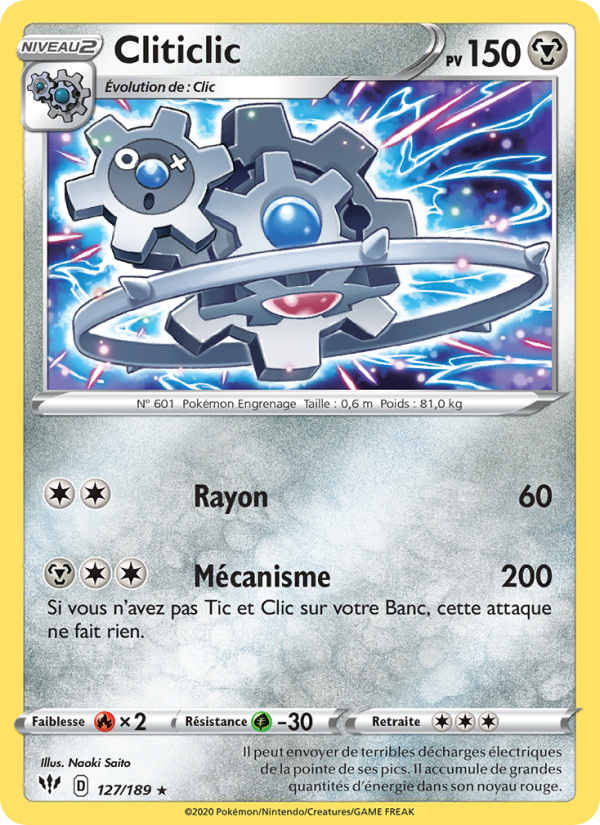 Cliticlic 127 — Ténèbres Embrasées (French Pokémon TCG card)