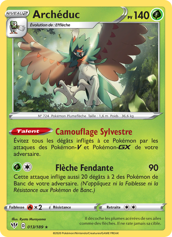 Archéduc 13 — Ténèbres Embrasées (French Pokémon TCG card)