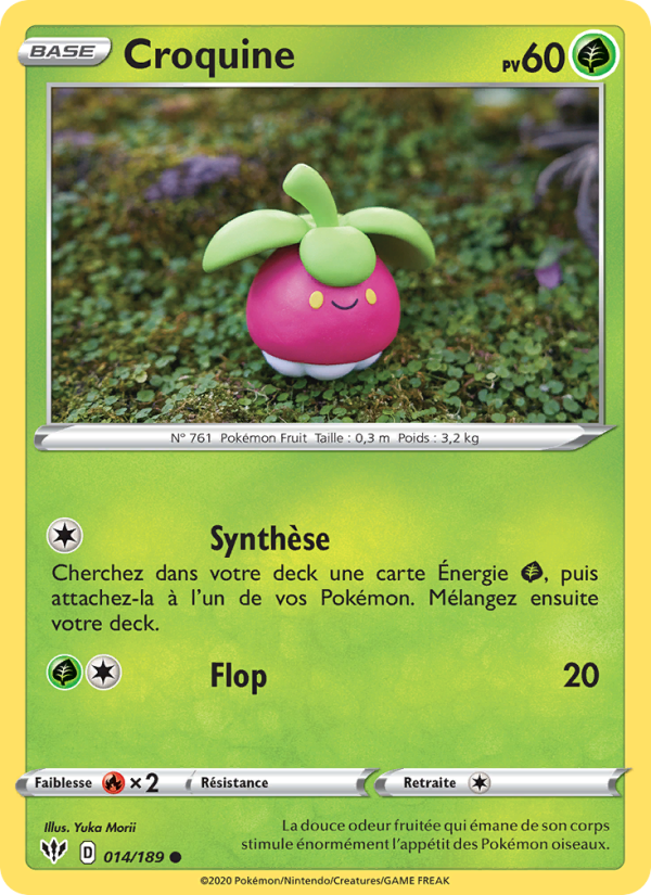 Croquine 14 — Ténèbres Embrasées (French Pokémon TCG card)