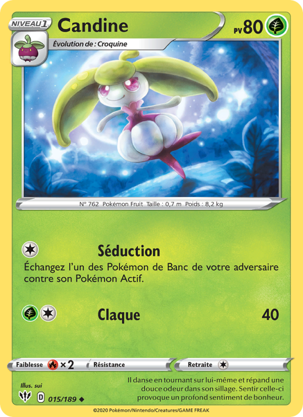 Candine 15 — Ténèbres Embrasées (French Pokémon TCG card)