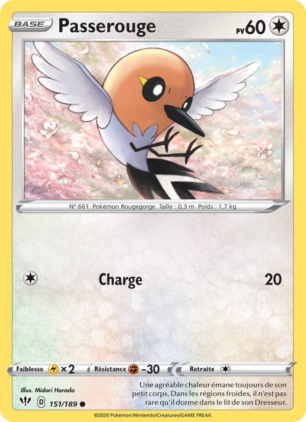 Passerouge 151 — Ténèbres Embrasées (French Pokémon TCG card)