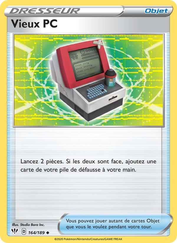 Vieux PC 164 — Ténèbres Embrasées (French Pokémon TCG card)
