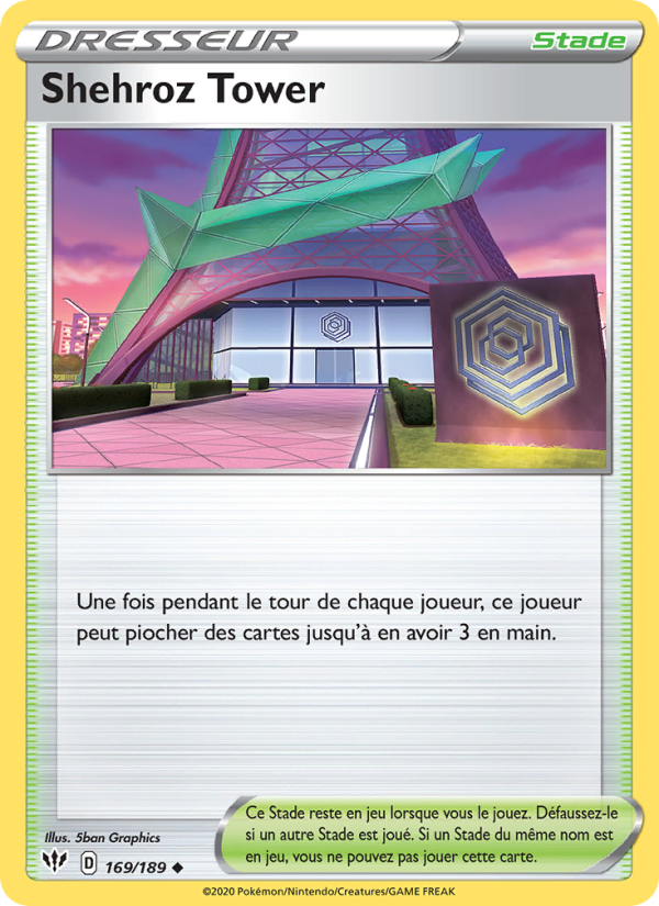 Shehroz Tower 169 — Ténèbres Embrasées (French Pokémon TCG card)