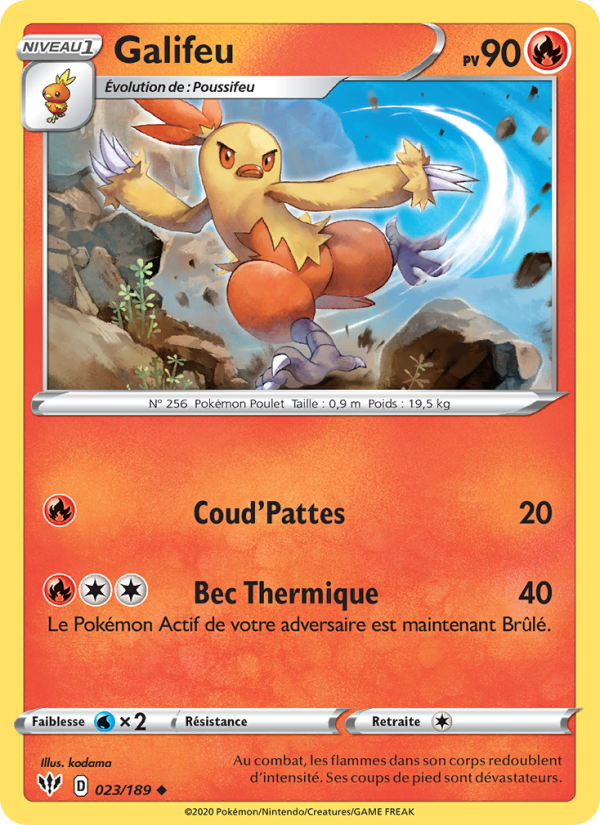 Galifeu 23 — Ténèbres Embrasées (French Pokémon TCG card)