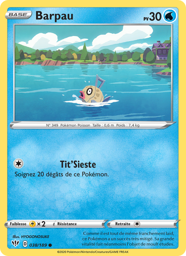 Barpau 38 — Ténèbres Embrasées (French Pokémon TCG card)