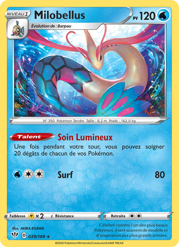 Milobellus 39 — Ténèbres Embrasées (French Pokémon TCG card)