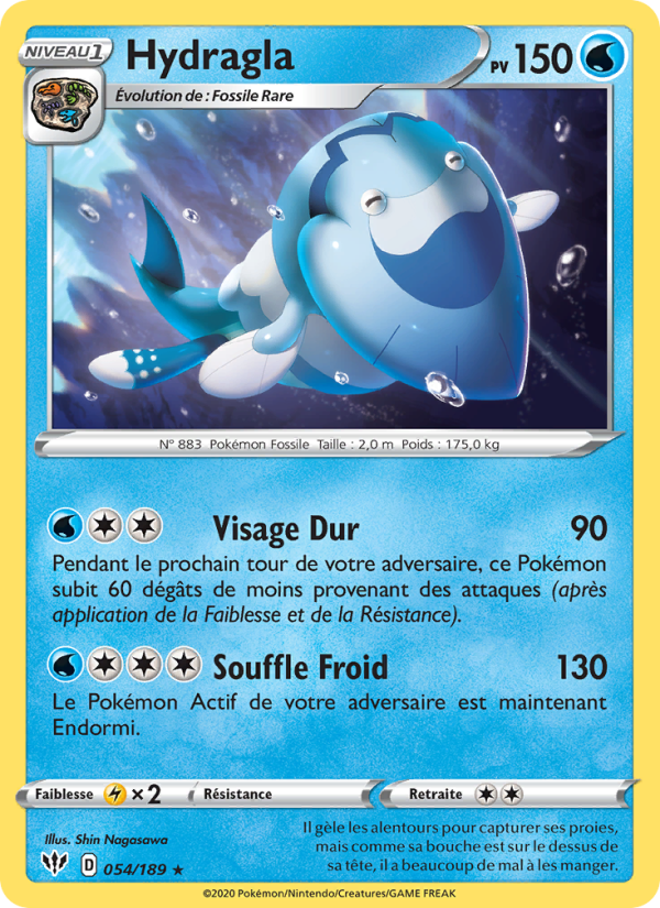 Hydragla 54 — Ténèbres Embrasées (French Pokémon TCG card)