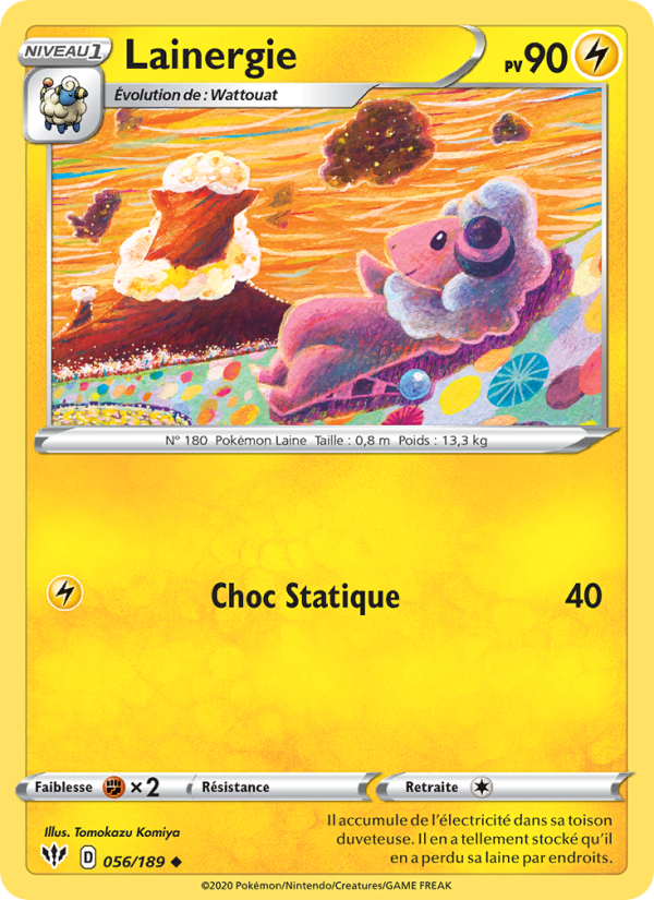 Lainergie 56 — Ténèbres Embrasées (French Pokémon TCG card)