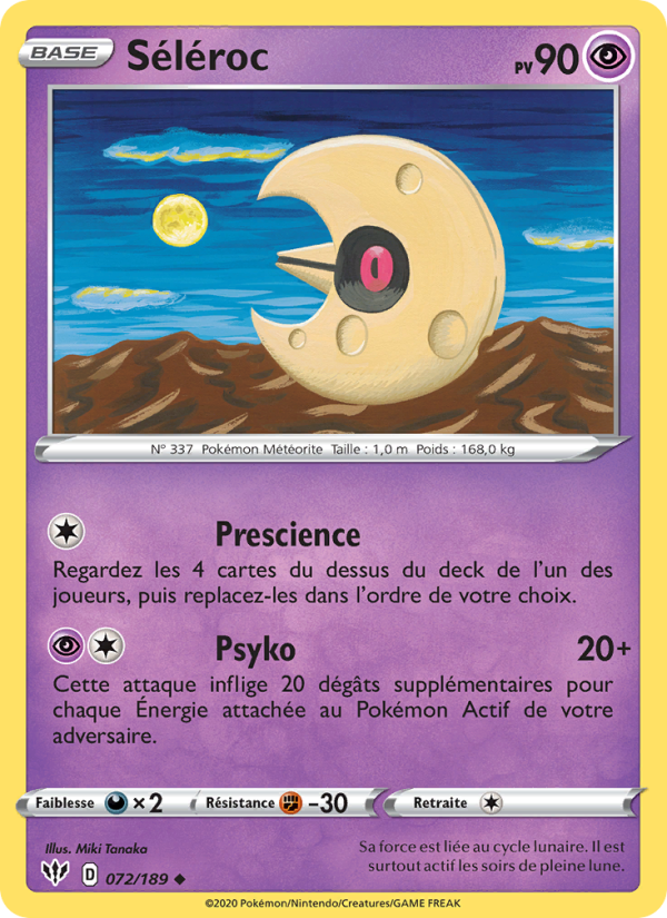 Séléroc 72 — Ténèbres Embrasées (French Pokémon TCG card)