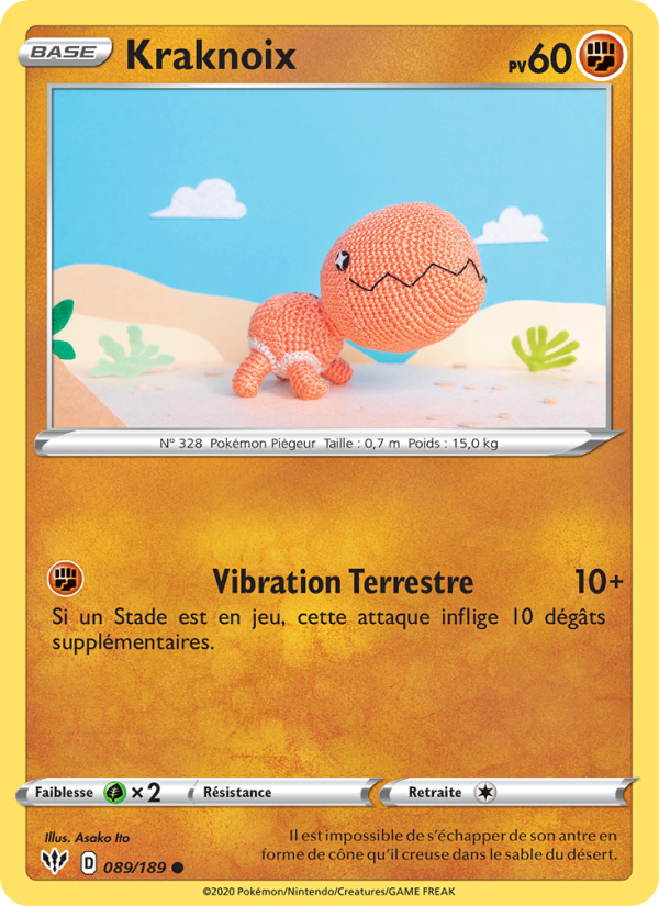 Kraknoix 89 — Ténèbres Embrasées (French Pokémon TCG card)