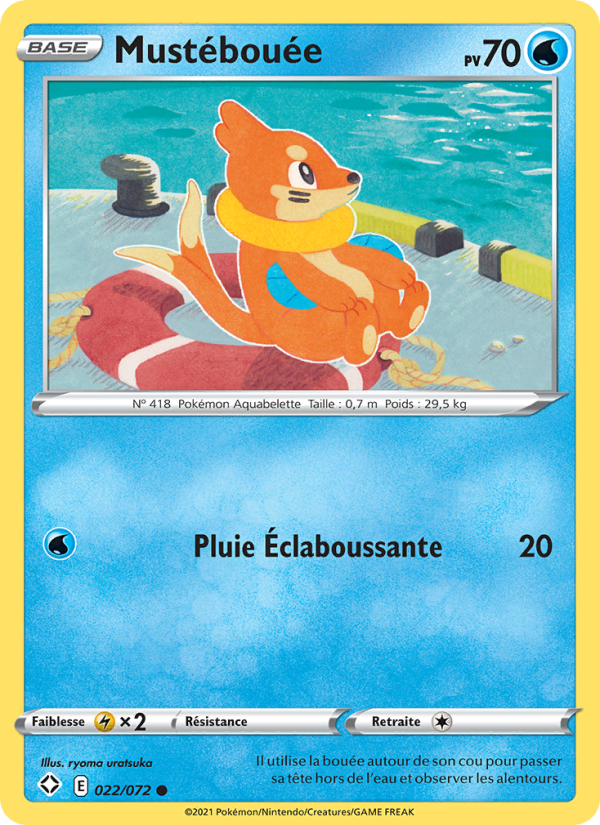 Mustébouée 22 — Destinées Radieuses (French Pokémon TCG card)