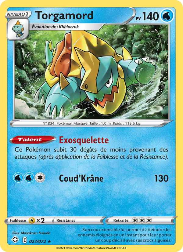 Torgamord 27 — Destinées Radieuses (French Pokémon TCG card)