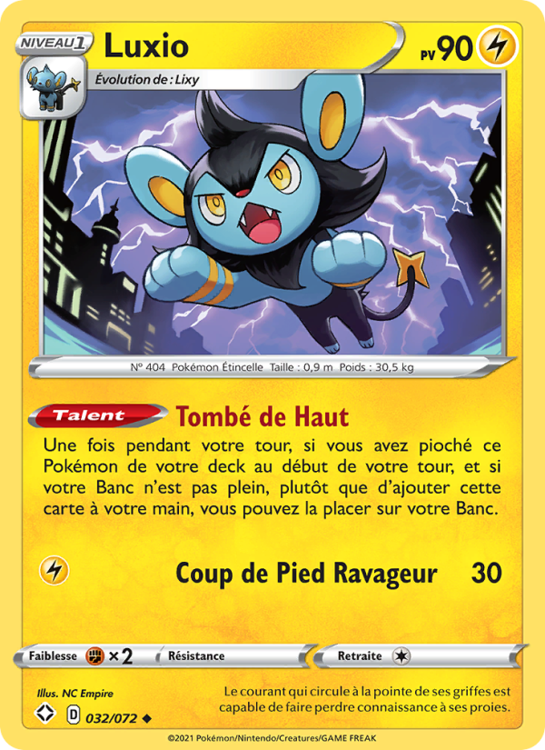 Luxio 32 — Destinées Radieuses (French Pokémon TCG card)