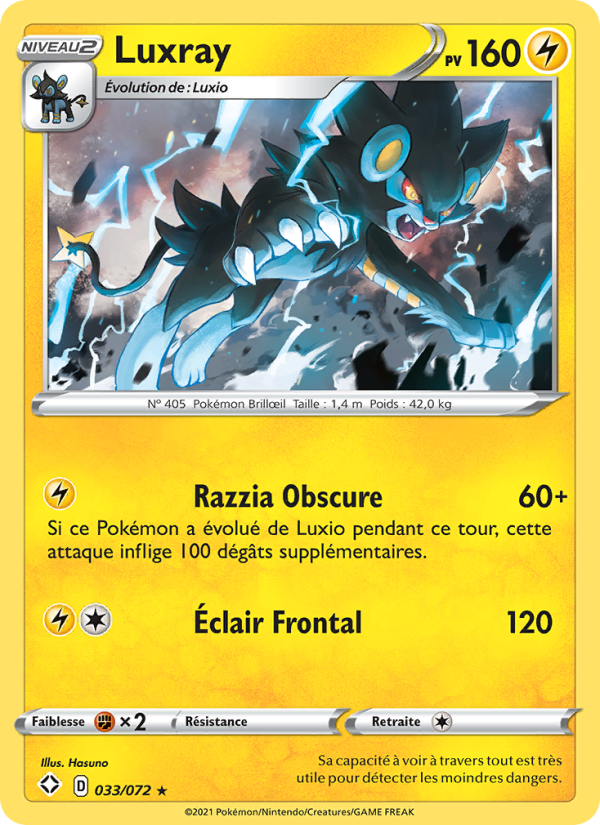 Luxray 33 — Destinées Radieuses (French Pokémon TCG card)