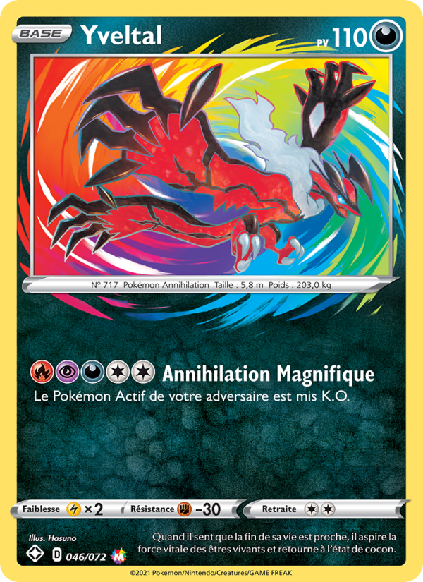 Yveltal 46 — Destinées Radieuses (French Pokémon TCG card)