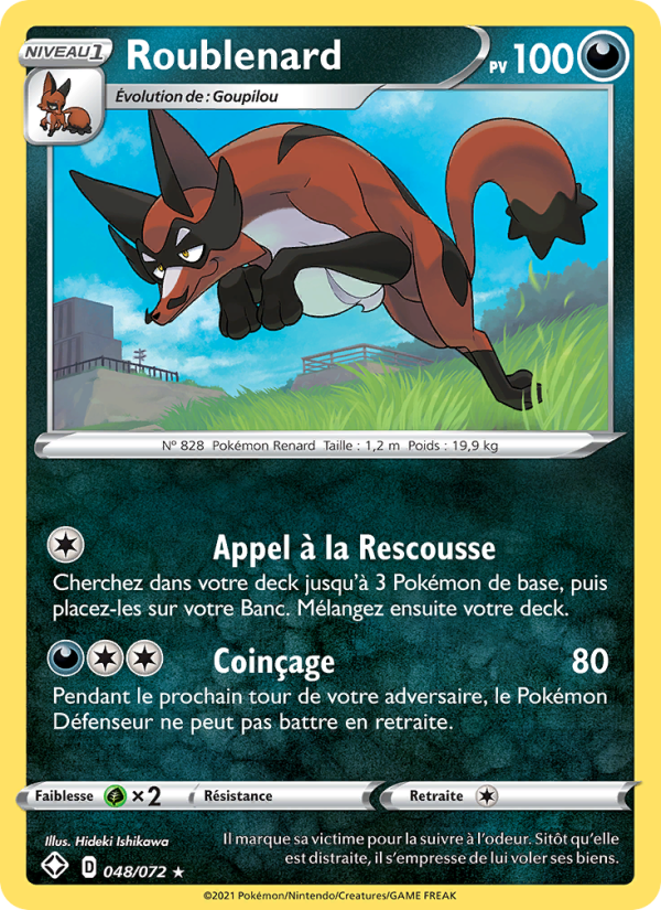 Roublenard 48 — Destinées Radieuses (French Pokémon TCG card)