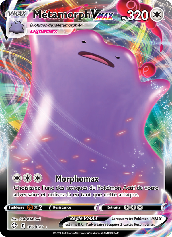 Métamorph VMAX 51 — Destinées Radieuses (French Pokémon TCG card)