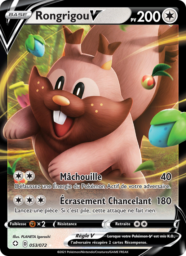 Rongrigou V 53 — Destinées Radieuses (French Pokémon TCG card)