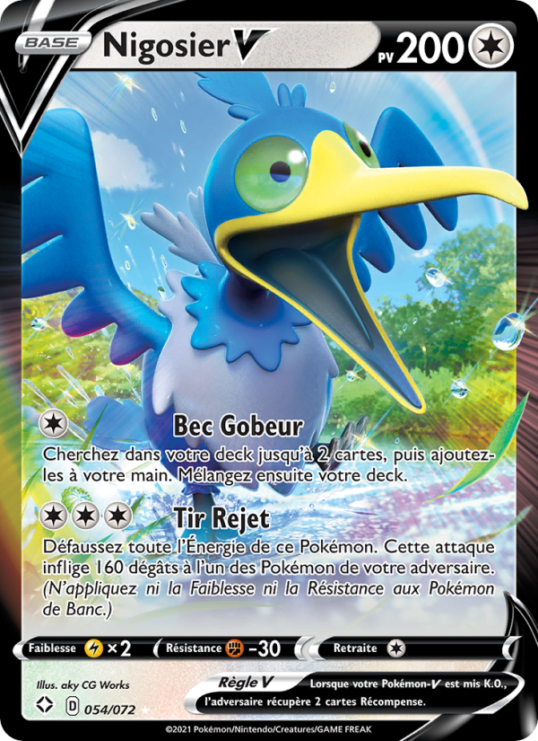 Nigosier V 54 — Destinées Radieuses (French Pokémon TCG card)