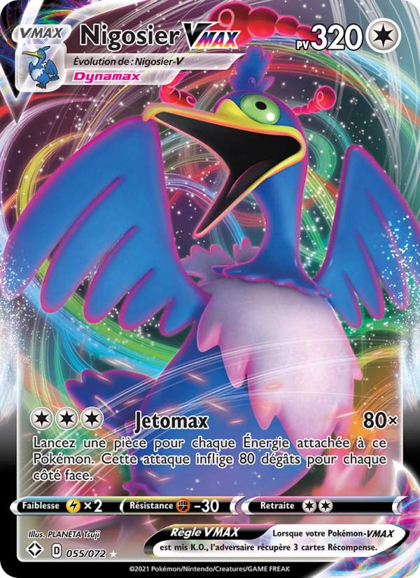 Nigosier VMAX 55 — Destinées Radieuses (French Pokémon TCG card)