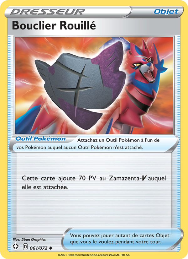 Bouclier Rouillé 61 — Destinées Radieuses (French Pokémon TCG card)