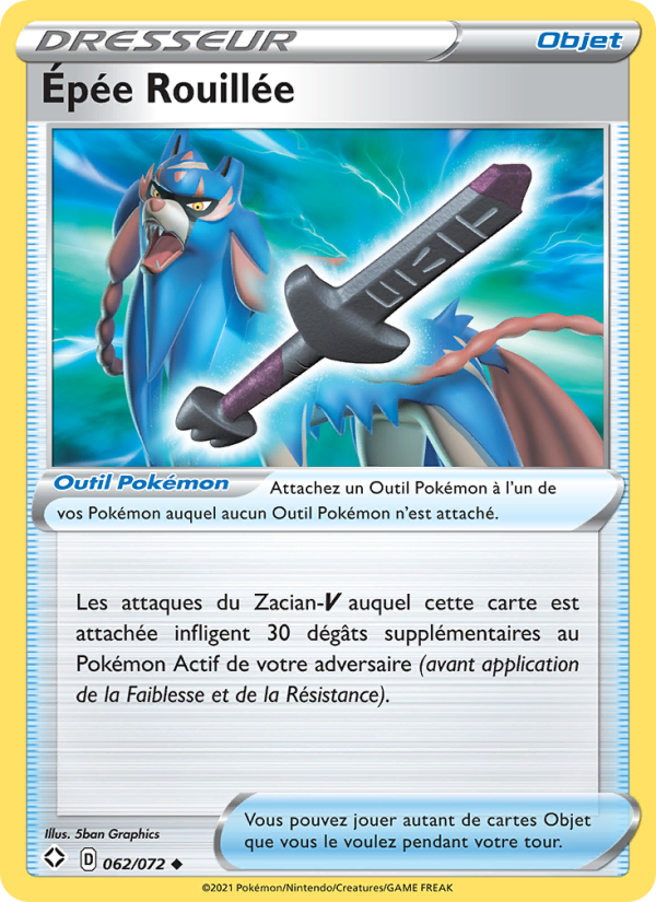Épée Rouillée 62 — Destinées Radieuses (French Pokémon TCG card)