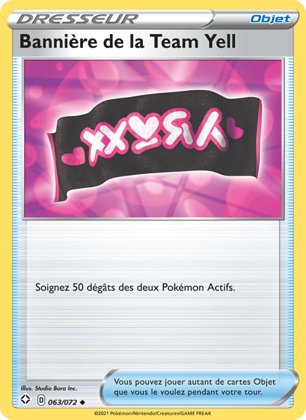 Bannière de la Team Yell 63 — Destinées Radieuses (French Pokémon TCG card)