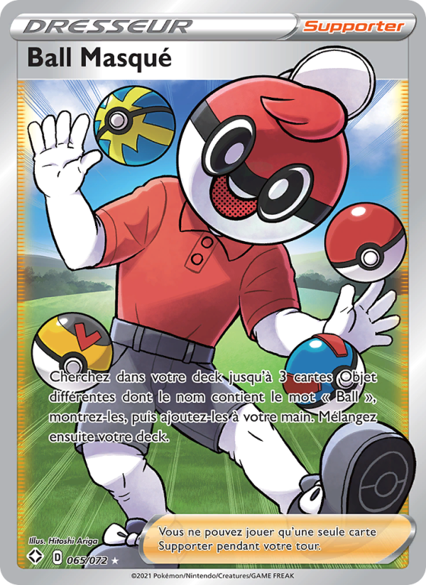 Ball Masqué 65 — Destinées Radieuses (French Pokémon TCG card)
